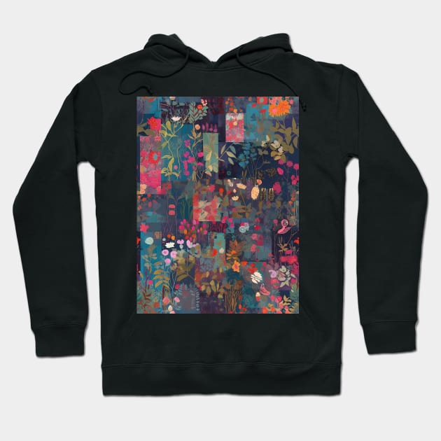 Patchwork Garden Hoodie by Abstraktee